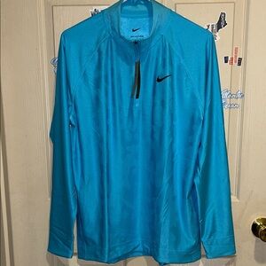 Nike Turquoise Quarter-Zip Top